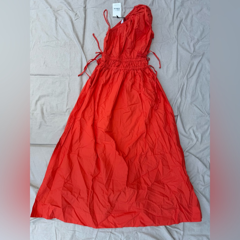 Faithfull The Brand La Ora Dress Morange